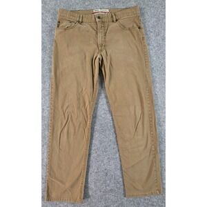 BRAX Pants Men's 36x34 Tan Khaki Regular Fit Cooper Chino Dress Slacks